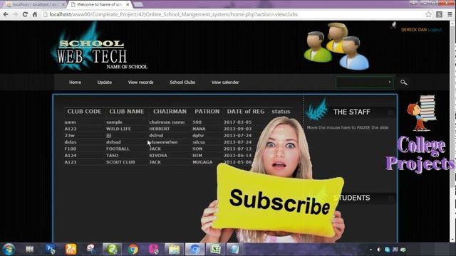 Online School Management System Project in PHP | MYSQLI | HTML | CSS - College Projects for CS смотреть онлайн