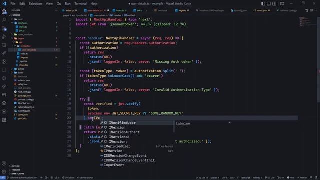 Protecting NEXT APIs with JWT Authentication: JWT, Session Expiration, Next Middleware смотреть онлайн