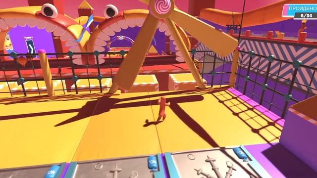 ПРИШЁЛ ПЕРВЫМ К ФИНИШУ И ОДОЛЕЛ БРОКОЛЛИ ? В БРОФОЛЛС ( Bro Falls: Ultimate Showdown )