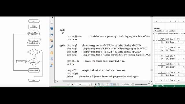 PAI | Assignment No. 2a | ALP to convert 4-digit Hex number into its equivalent BCD number | (SE IT смотреть онлайн