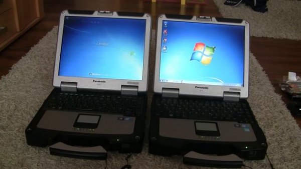 Panasonic CF-31 mk1 Booting test HDD vs. SSD