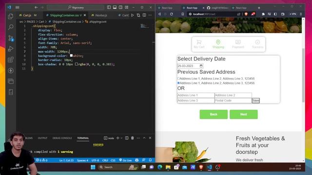 React JS Project Building: Checkout Page #2 - Grocery Store | E-Commerce Site смотреть онлайн