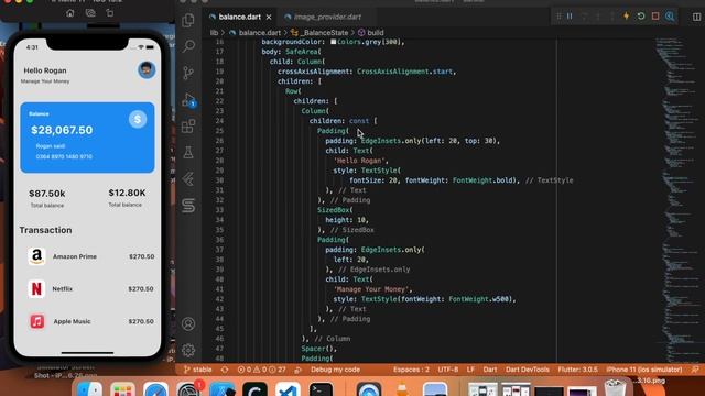 Flutter : Create a banking app смотреть онлайн
