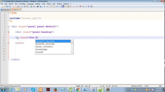 Attendance Management System in PHP:PART 1 смотреть онлайн