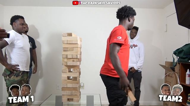 THE WORLDS LARGEST JENGA GAME EVER!!!! смотреть онлайн