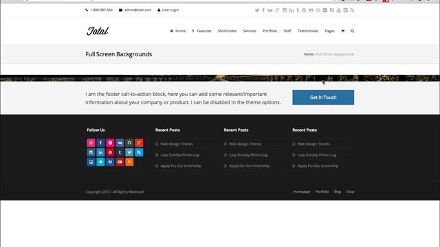 Full-Screen Row Backgrounds - Total WordPress Theme смотреть онлайн