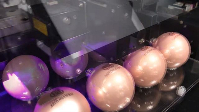 УФ (UV) печать на ёлочных шарах смотреть онлайн