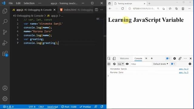 JavaScript Tutorial #3.1 : Variable | Belajar JavaScript смотреть онлайн