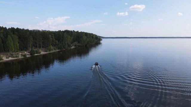 Замер скорости на лодке Hunter 360А с мотором HDX 9.8 смотреть онлайн