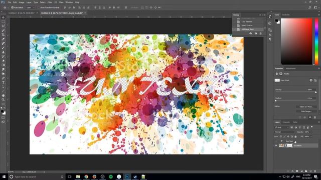 How to Create Text Masks in Adobe Photoshop CC (2017) смотреть онлайн