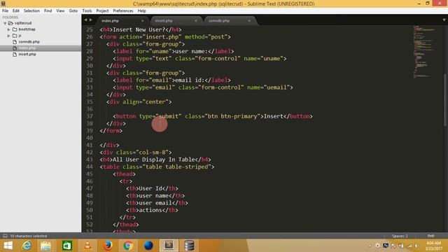 Sqlite Crud Demo Use PHP , Bootstrap Part 3 смотреть онлайн