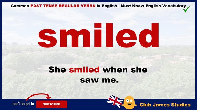 100 Common PAST TENSE REGULAR VERBS in English | Must Know English Vocabulary Words смотреть онлайн