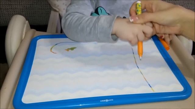 Детская аква досточка для рисования двусторонняя "Baby Show" смотреть онлайн