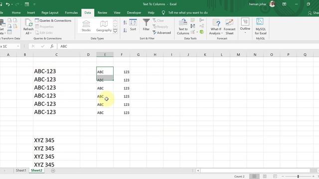 How To Use Text to Column in Excel Hindi смотреть онлайн