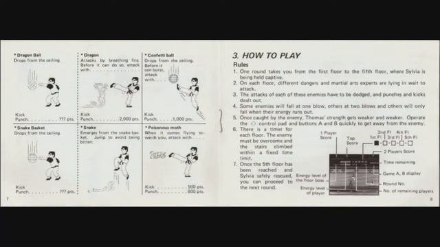 Kung Fu Master - Game Manual (NES) (Instruction Booklet) смотреть онлайн