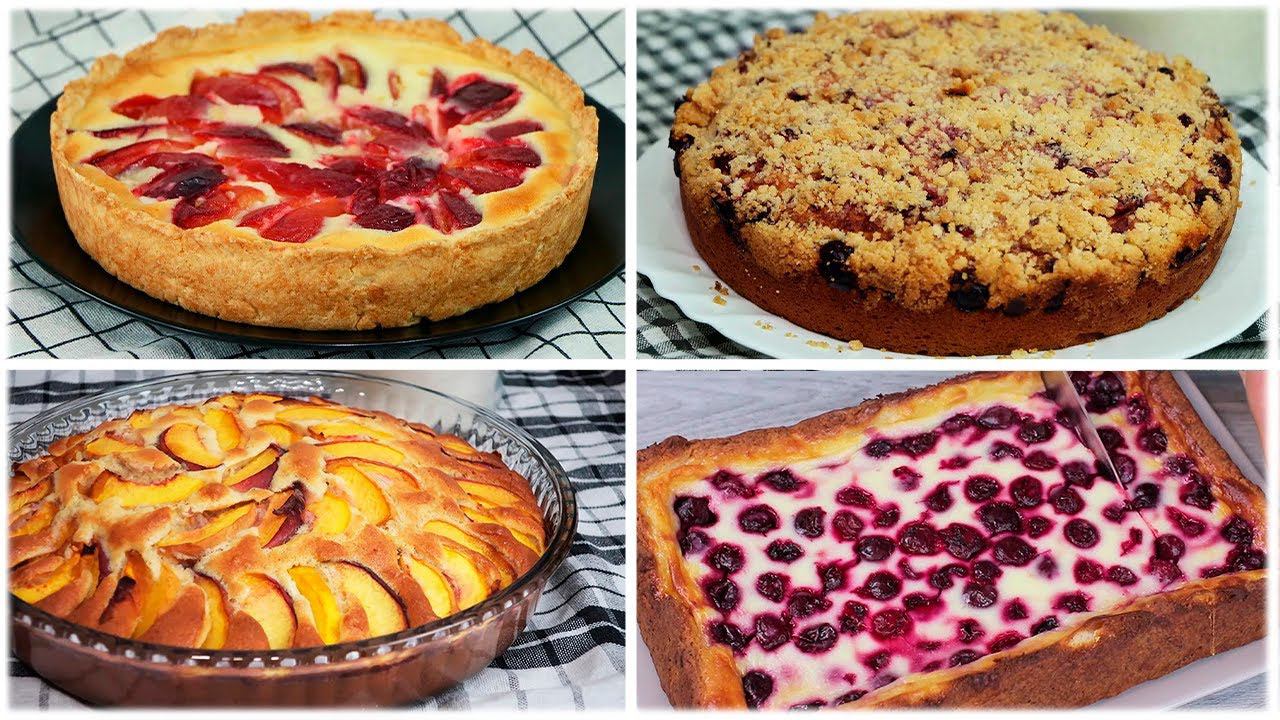 5 Рецептов летних пирогов с фруктами и ягодами смотреть онлайн