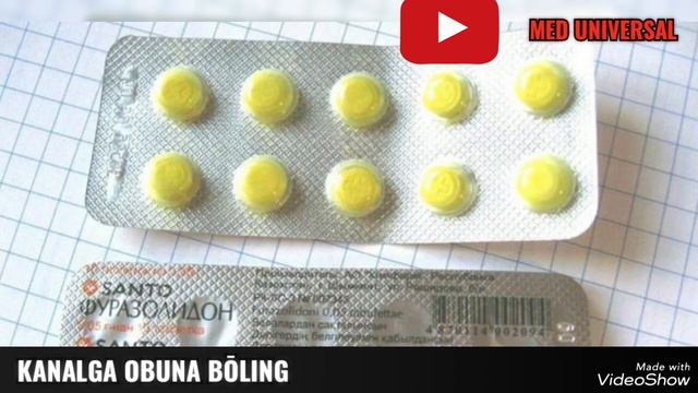 FURAZOLIDON TABLETKASI HAQIDA MA'LUMOT. ФУРАЗОЛИДОН ТАБЛЕТКАСИ ХАҚИДА МАЬЛУМОТ. #ФУРАЗОЛИДОН ХАҚИДА смотреть онлайн