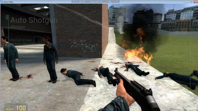 Обзор мода Left 4 dead Weapons на garry,s mod смотреть онлайн