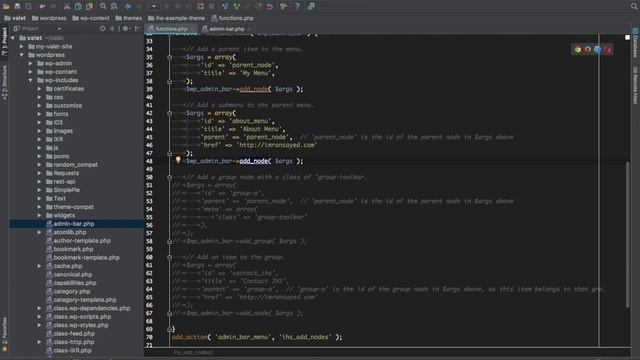 WordPress Hooks Actions admin bar menu Part 22 Example смотреть онлайн