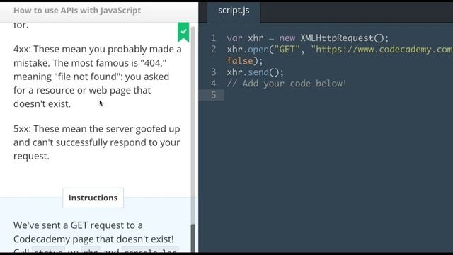 HTTP Status Codes, How to use APIs with Javascript, Codecademy смотреть онлайн