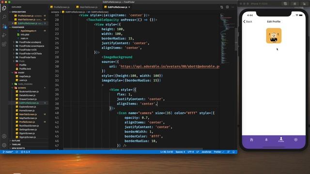 React Native Bottom Sheet Tutorial with Profile Screen смотреть онлайн