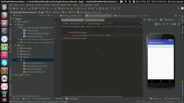 Android Setting Preferences Part 4/4 - Adding Preferences Headers смотреть онлайн