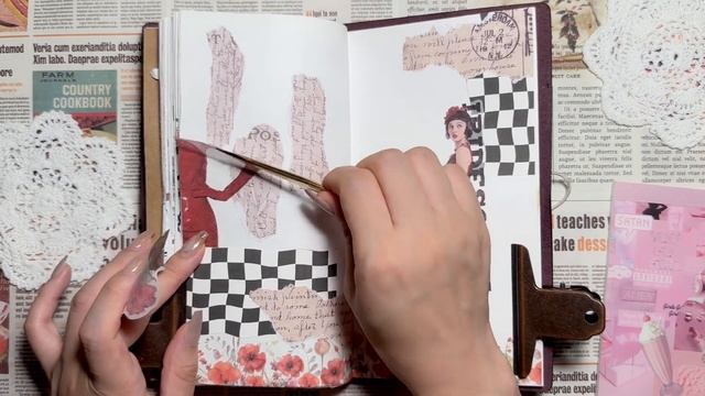 부담스럽지 않게 ?Red 다이어리 꾸미기 art Paper Therapy scrapbooking relaxing sounds satisfying Journal 다꾸 ASMR смотреть онлайн