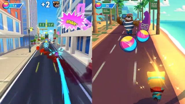 Talking Tom Hero Dash Fun Filled Color Blast Event Mighty Ginger vs Ginger смотреть онлайн