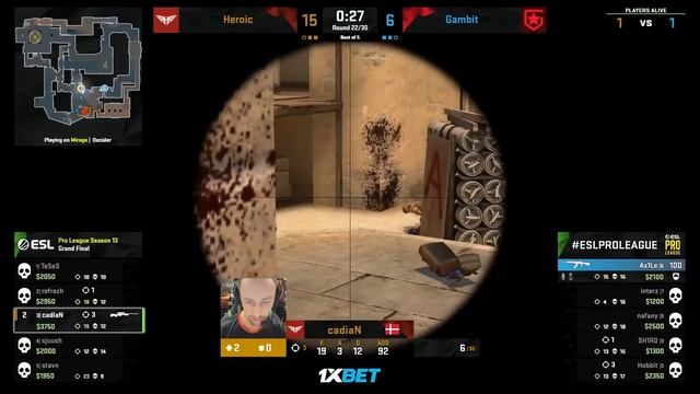 CADIAN INSANE 1v4 CLUTCH + TEAM REACTION смотреть онлайн