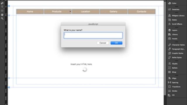 Adobe Muse - adding javascript смотреть онлайн