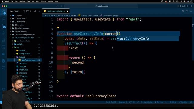 Custom hooks in react | currency Project смотреть онлайн