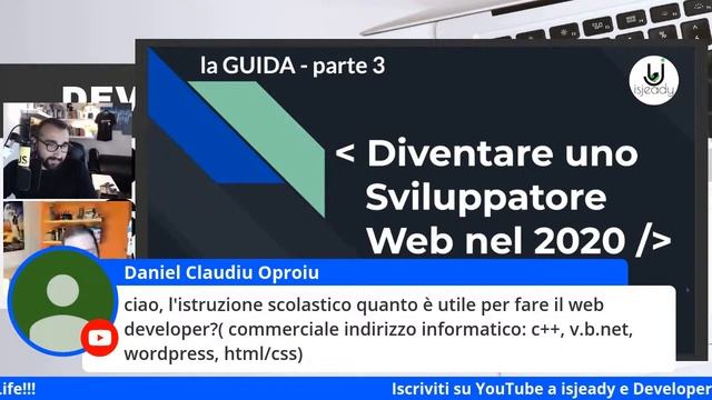Diventare Sviluppatori Web nel 2020 with @DevelopersLife смотреть онлайн