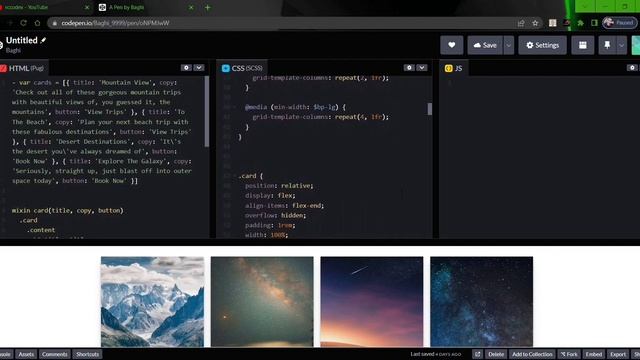 Dynamic Cards With SCSS ?? || HTML || SCSS смотреть онлайн