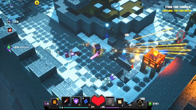 Minecraft Dungeons (Creeping Winter DLC) Lone Fortress смотреть онлайн