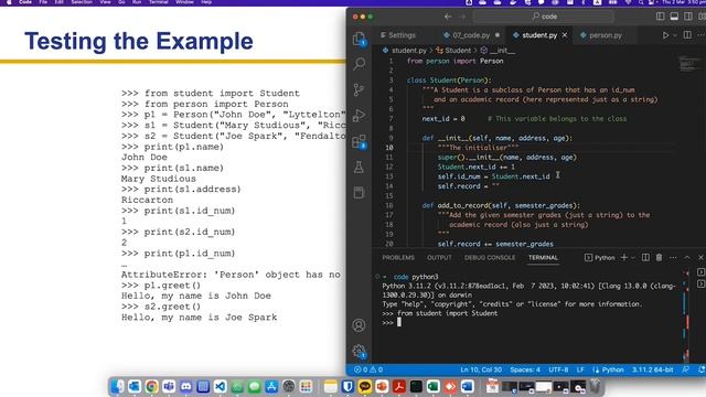 UWA CSSE Core Python Programming - Object Oriented Programming смотреть онлайн