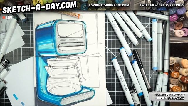 How to draw a coffee maker with markers смотреть онлайн