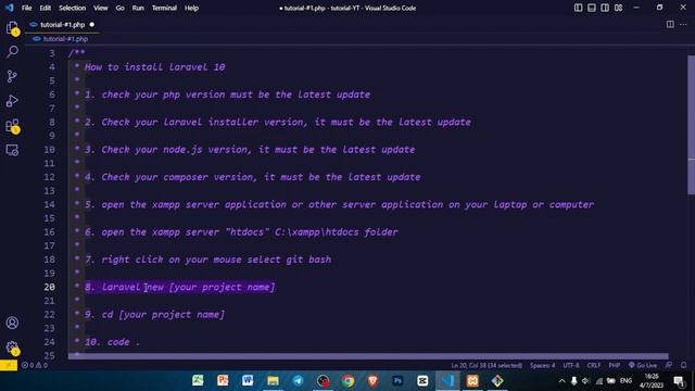 Tutorial part #1 how to install Laravel version 10 easily and quickly смотреть онлайн