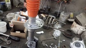 Стойки ss20 на Приору с порогами из трубы. Повышение Клиренса.