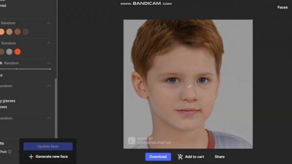 Face Generator (generated.photos) Preview