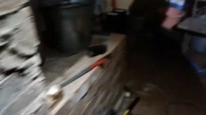 ч2,из подпола трубу в печку