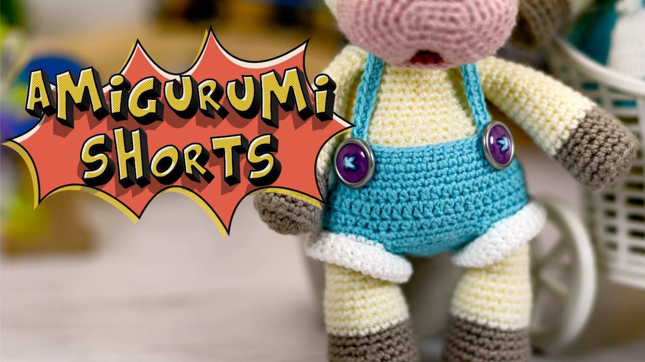 HOW TO KNIT SHORTS for a bull | Amigurumi clothes | crochet for beginners | crochet Amigurumi смотреть онлайн