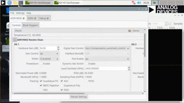 Analog Devices' ADRV9002 Demo with the Datastorm DAQ