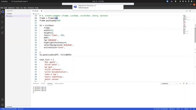 Python Tkinter To Do List | To do list Python Tkinter (Python Tkinter GUI Tutorial) смотреть онлайн