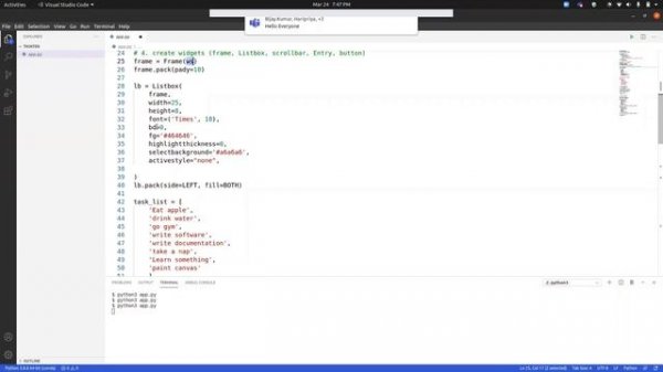 Python Tkinter To Do List | To do list Python Tkinter (Python Tkinter GUI Tutorial)