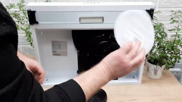 Установка угольного фильтра  CATA C2-T600 WT. Режим рециркуляции вытяжки, установка.