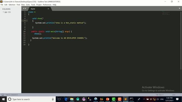 Lecture7 Why Public Static in java(جاوا)? смотреть онлайн