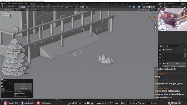 Blender İle Low Poly Kış Temalı Sahne Tasarlıyoruz PART : 2 смотреть онлайн