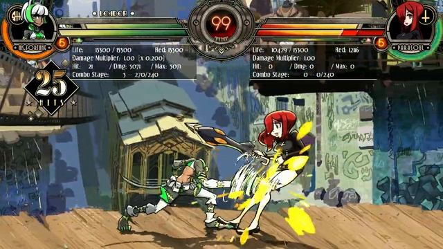Skullgirls 2nd Encore: Ms.Fortune/Robo-Fortune combo 8321 dmg смотреть онлайн