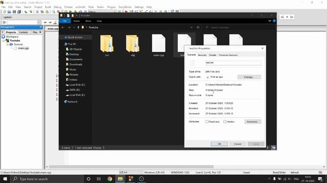 C++ Tutorial for Beginners 29 - Binary Files in C++ | Structure In Binary File I/O смотреть онлайн