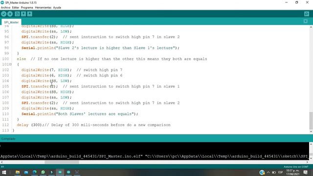 Comunicacion SPI Arduino y Proteus смотреть онлайн